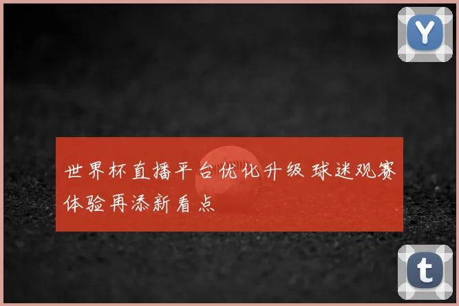 世界杯直播平台优化升级 球迷观赛体验再添新看点